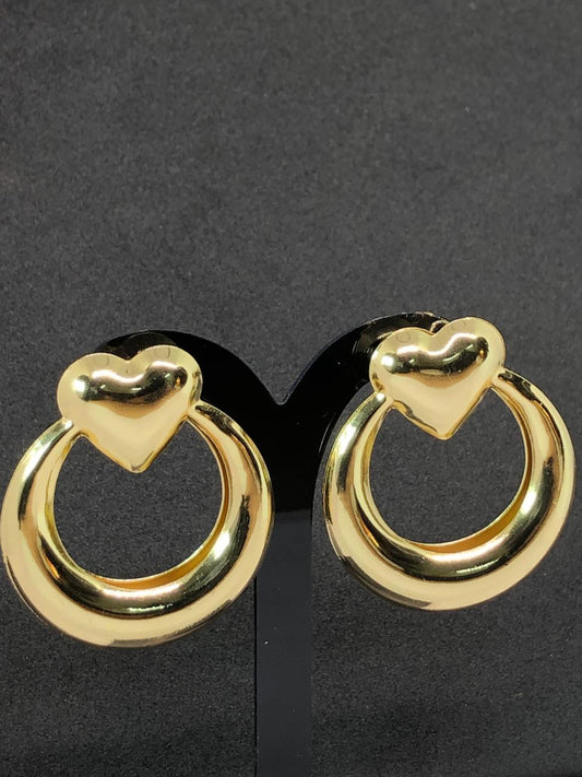 Heart Hoop Earrings